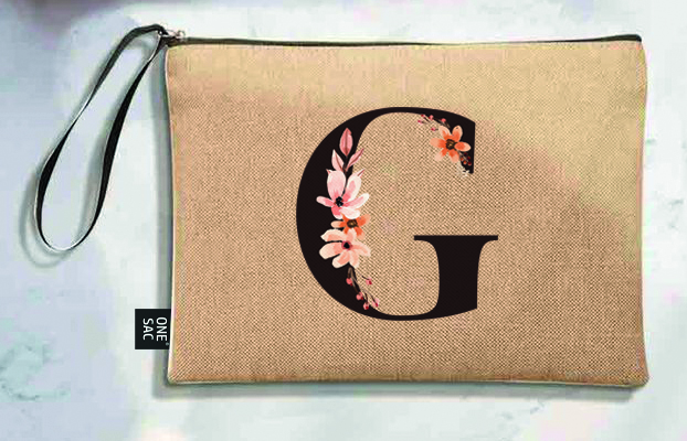 Bolso de mano letra g una pieza (diseño variado) (25×18×1 )